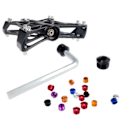Miniatyrbillede 2 af 9: 2 stk./ sæt Holdbar CNC-dækning Cykelpedal reparation dele Aluminium legering Blå