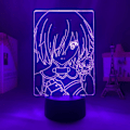 Miniatyrbillede 1 af 5: Stor Fate Okita Souji LED-natlampe til soveværelsesindretning