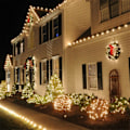 Miniatyrbild 3 av 5: Jul LED-slingor, bakgrundsdekor för bröllopsfest, Holiday Garden Fairy String Lights (100M, 600 LED)