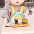 Miniatyrbilde 3 av 5: 1:12 Miniatyr Dukkehus Hamburger Cola Kopp Pommes Frites Rask for Dol