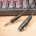 Miniatyrbillede 5 af 8: TRS 1/4 tommer til XLR Kabel XLR 3-polet Hun til 1/4 tommer Han Balanceret XLR til Jack 6,35 mm TRS Signalforbindelseskabel 10m