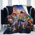 Miniatyrbillede 1 af 5: Toy Story Kasttæppe, Superblød Let Flanel Fleece Tæpper Tæppe til Kvinder, Mænd og Børn - 16 - 50x40in 125x100cm