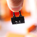 Miniatyrbild 3 av 4: Mikro Miniatyr Möbler Tiny Småskalig Leksak Dockhus DIY Dekora Mini Mode Rakväska Svart