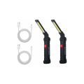Miniatyrbillede 1 af 5: 2 x Genopladelige Led Cob Arbejdslys Lampe Værksted Cob Lommelygte
