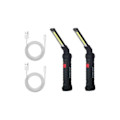 Pikkukuva 1 / 5: 2 x Ladattava Led Cob Työvalo Lamppu Työpaja Cob Taskulamppu