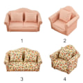 Miniatyrbilde 2 av 5: Dockhus Sofa Minimöbel Modell 2 2 2