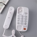 Miniatyrbillede 5 af 11: Store knapper med ledningstelefoner Fastnettelefon med genopkald-pausefunktioner Hvid