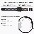 Miniatyrbilde 3 av 5: Apple Watch kompatibel sportsarmbånd i silikon VART/RØD 42/44/45 Svart Rød 42/44/45MM Stor