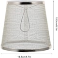 Miniatyrbilde 2 av 5: 2 stk stofflampeskjerm Clip On Bulb, Barrel Cloth Lampskärm,