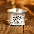Miniatyrbild 3 av 5: Antistressring för kvinnor och män - Maskros Fidget Spinner Ring - spot sale 10# 10#