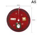 Miniatyrbilde 1 av 8: Juletrærskjørt Tecknad Santa Claus Snømann Juletrærskjørt A5 one size A5 one size