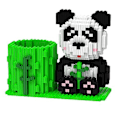 Miniatyrbillede 3 af 5: Legetøj Hobby Dyr og Kawaii Panda Micro Building Model Mini B