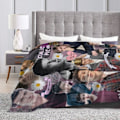 Miniatyrbillede 5 af 5: Nick Robinson Blød og behagelig varm fleece tæppe til sofa, seng, kontor knæbeskyttelse, seng Billægersofa Hyggelig Fluffy plys tæpper-c596 50x40in 125x100cm