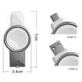 Miniatyrbillede 5 af 5: Trådløs oplader USB TypeC 2-i-1 interface Bærbar opladning