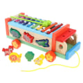 Miniatyrbilde 2 av 5: Treleksakspiano med trekk-og-bank-hammer for barn