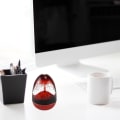 Miniatyrbilde 5 av 10: Simulere vulkanutbrudd timeglass akryl pryd timeglass flytende bevegelse timeglass opplysning spill rekvisitter null - A