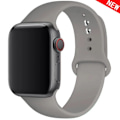 Miniatyrbilde 1 av 6: Silikonrem for Apple Watch Band 45mm 44mm 42mm 49mm 41mm 40mm 38mm correa armband iwatch Series 8 7 9 SE 4 3 5 Ultra 6 ny-Clay new-Clay 38  40 41 mm S-M