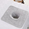 Pikkukuva 1 / 8: 35*35cm Kauneushoitola Hierontalautas Silitys Kasvojen pyyhe Reiällä Vaaleanharmaa Yksi koko Light gray one size