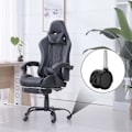 Miniatyrbilde 5 av 5: Svingbare styrehjul, 1,5 tommers hjul for kontorstoler med brems, Nylon for kontorstol, divan seng, sofa, med metallplasthylsa(1)