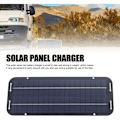 Miniatyrbild 3 av 4: 6W 18V Flexibel Solpanel Laddare Uppladdningsbar Bärbar Solpanel Billaddare med Kontroller, DUBUNS