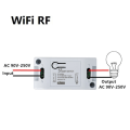 Miniatyrbillede 2 af 5: 1. Smart Switch Timer DIY Trådløs Switch Stemmestyring Smart Hvid One Size White One Size