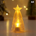 Pikkukuva 1 / 8: Joulukoristeet Joulukuusi läpinäkyvä kristalli yö A4 onesize A4 onesize