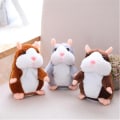 Miniatyrbild 2 av 5: Pratande hamster plyschleksak Repeat You Say Roliga barnstoppade leksaker Pratarskiva Plyschinteraktiva leksaker (ljusbrun) Ljusbrun