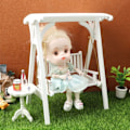 Pikkukuva 3 / 11: Miniatyyri-keinutuoli Patio-kalusteet Nuken talo Puutarha Tarvikkeet 1/12