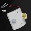 Miniatyrbilde 1 av 4: Infrarød bevegelsessensor Automatisk lampe Lampholder Stativ Bryter Nytt
