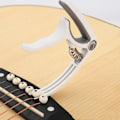 Miniatyrbillede 5 af 5: Plast Stålgitarr Capo Klassisk Akustisk Gitarr Ukulele Tuning Clamp Nybörjare Övning Musikverktyg Svart