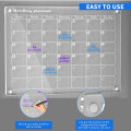 Miniatyrbilde 4 av 5: Akryl Magnetisk Kalender Planeringstavla Skola Kontor Kylskåp Schema null - A