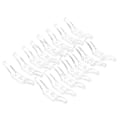 Pikkukuva 3 / 4: 15 kpl Ulkokoukut Ripustus rullaverhokoukku Blind Hook Rullaverhoklipsit Ikkunanarukoukut C-koukut 6,5X1,5X1CM