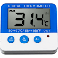 Miniatyrbilde 3 av 5: Digitalt kjøleskapstermometer med alarm og maks/min temperatur Lettlest digital LCD