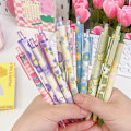 Miniatyrbilde 4 av 5: 4 stk Gel Pen Enkel Candy Color Indragbar 0,5 mm Svart Blekk Sig A1