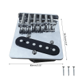Miniatyrbilde 5 av 5: 6-strengers gitarrsal, bakstykke for gitar TL elektrisk gitar Tremolo Bridge Standard gitartilbehør deler