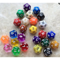 Pikkukuva 2 / 3: 50 kpl Akryyli 12-sivuinen Noppaa 12 Väriä Digitaaliset Noppaa Dungeons & Dragons Pelivärit Monipuoliset Sivut Numerot