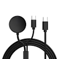 Pikkukuva 1 / 5: Magneettinen latausteline, latauskaapeli, yhteensopiva watch 6 5 4 Active 2 USB -pikalatauskaapeli, virtalähdekaapeli