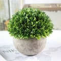 Miniatyrbillede 2 af 4: 2 stk Mini kunstige planter fire lag græs og melaleuca urter