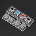 Miniatyrbild 3 av 5: Mekanisk för set 4 färgade Gateron MX-omkopplare Mekanisk + klar C