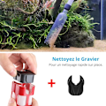 Miniatyrbillede 2 af 4: Elektrisk grusrenser til mellemstore og store akvarier, automatisk støvsuger