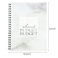 Miniatyrbillede 5 af 11: 12 måneders udaterede budgetplanlægger spiralbinding 57 sider dobbeltsidet printbar