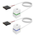 Miniatyrbillede 5 af 5: 2M Farverige Lys Stationær Computer Power PC Bundkort Blå en one size