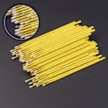 Miniatyrbild 3 av 11: 100-pack bilbättringsfärg mikroborste fina spetsar bilunderhållsverktyg huvudborste engångsminiborstar för bilunderhåll grön