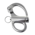 Miniatyrbild 1 av 5: Metallrigg Segling Fast Bail Snap Shackle Fixed Eye Snap Hook Segelbåt 96mm