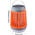 Pikkukuva 2 / 11: 3 kpl Aurinkohyönteismyrkky USB-valo Vedenpitävä Hyönteislentovalo Ansa Taskulamppu orange 3pcs