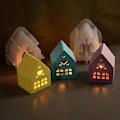Miniatyrbilde 2 av 7: 3D Hus Silikonform, Dekorativ Husform for Lysestaker og Håndverk, Perfekt for Gips, Harpiks, Betong og Leireprosjekter