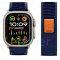 Miniatyrbild 1 av 7: Trailrem för Apple Watch Ultra 2 band 49mm 44mm 45mm 40mm 41mm 38mm 42mm 45 44 mm armband iWatch series 8 9 7 6 5 3 se blå blue 38 40 41mm