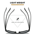 Pikkukuva 8 / 8: Uudet polarisoidut kalastusaurinkolasit miehille ja naisille, ajolasit, hopeanväriset, one size silver onesize