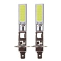 Miniatyrbillede 4 af 5: 2 stk. H1 COB LED Auto Dimlys Strålkastare DRL