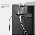 Pikkukuva 9 / 11: 2 i 1 USB till 3,5 mm hörlurskabeladapter USB hane till 3,5 AUX ljud honkontakt för Apple for Beats hörlursadapter Svart 1m Black 1m